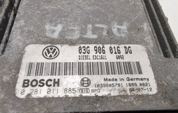 Seat Altea Engine control unit/module 03G906016DG 1039S05791 0281011885