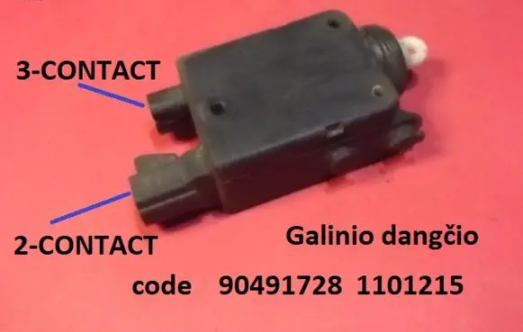 Opel Zafira A Central locking motor 90491728 1101215
