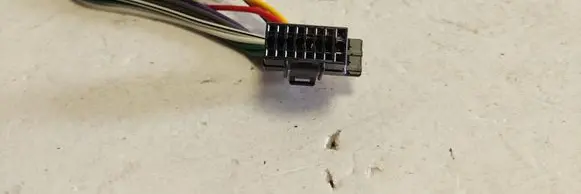 Volkswagen Golf IV EUR ISO radio connector SONYDSXB710D