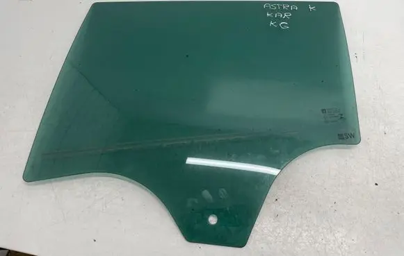 Opel Astra K Rear door window glass