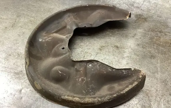 Audi A8 S8 D3 4E Rear brake disc plate dust cover 4E0615616A