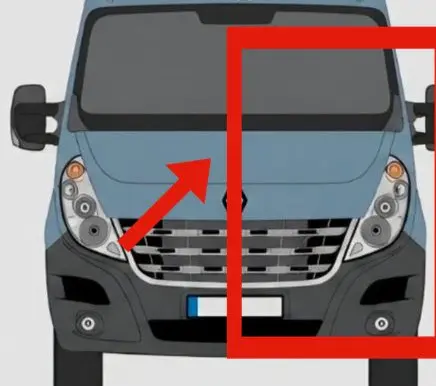 Renault Master III Front bodywork piece
