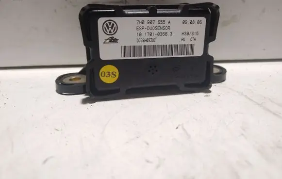 Volkswagen Touran I ESP acceleration yaw rate sensor 7H0907655A