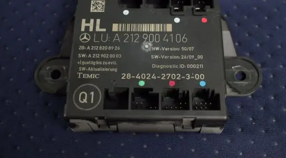 Mercedes-Benz E W212 Door control unit/module A2129004106 A2128208926