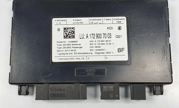 Opel Vectra C Seat control module A1729007003