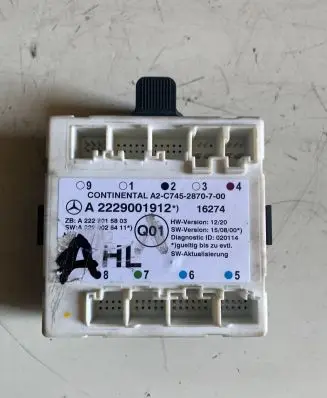 Mercedes-Benz C W205 Door control unit/module A2229001912 A2229015803 A2C74528707