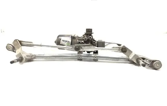 Front wiper linkage and motor