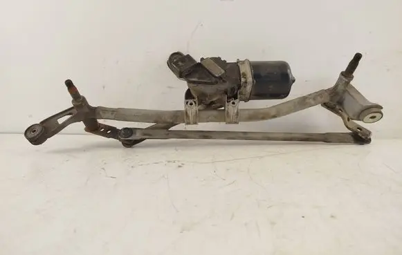 Front wiper linkage and motor