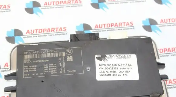BMW 6 F06 Gran coupe Light module LCM 9273630