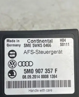 Volkswagen PASSAT B7 Xenon control unit/module 5M0907357F 5WK50466