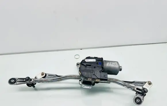 Front wiper linkage and motor