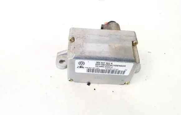 Volkswagen Touareg I ESP acceleration yaw rate sensor 7e0907652a 10.0985-0303.4
