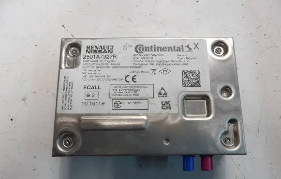 Renault Clio V Bluetooth control unit module 2591A7327R 00273115 35551610465125