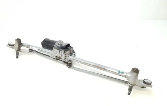 Front wiper linkage and motor