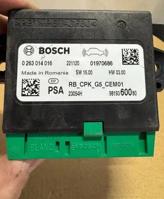 Peugeot 3008 I Parking PDC control unit/module 9819360080 01970686