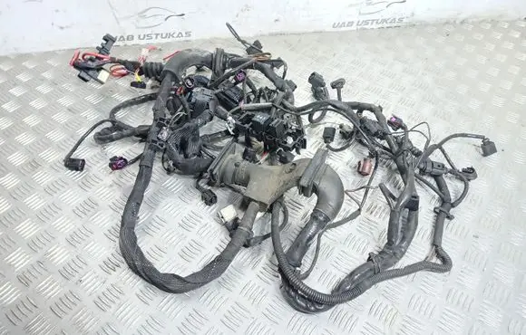 Audi A6 S6 C6 4F Engine installation wiring loom 07Z906379A 7L0906385A