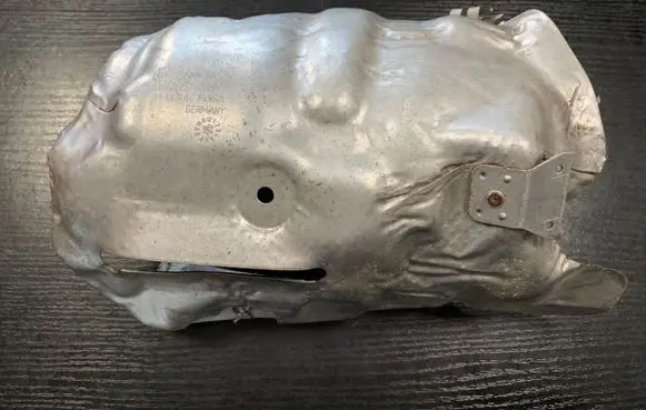 Heat shield in engine bay