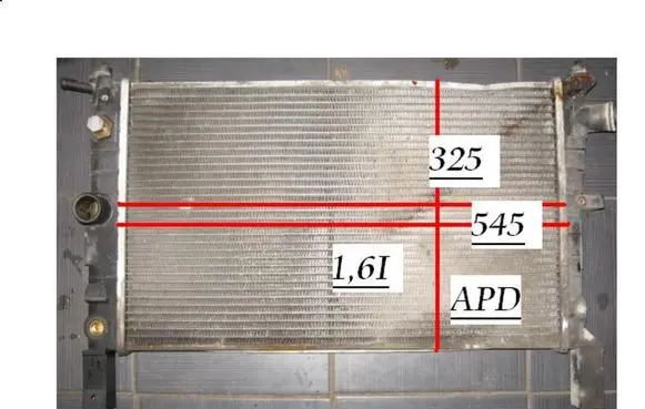 Opel Astra F Coolant radiator