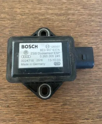 Audi A6 S6 C5 4B ESP acceleration yaw rate sensor 8E0907637A 0024716 0265005245