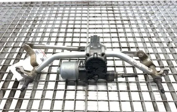 Front wiper linkage and motor