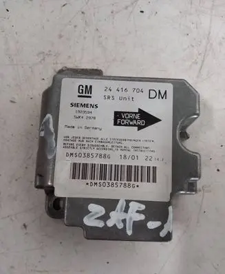 Opel Zafira A Airbag control unit/module MS0385788G 24416704 5WK42978