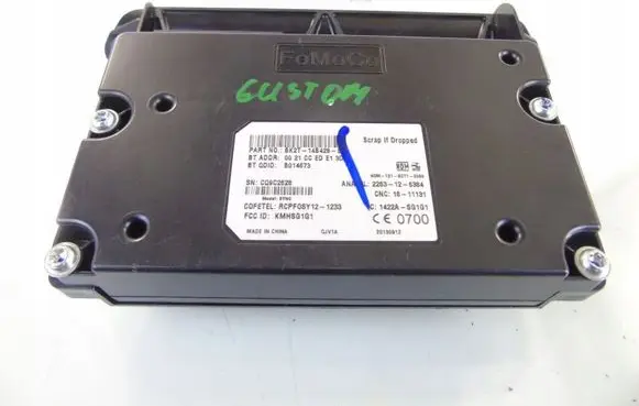 Ford Transit Custom Bluetooth control unit module BK2T14B428EG