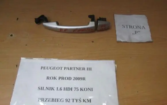 Peugeot Partner Front door exterior handle