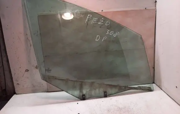 Peugeot 308 Front door window glass four-door E000189 DOT39AS2M34