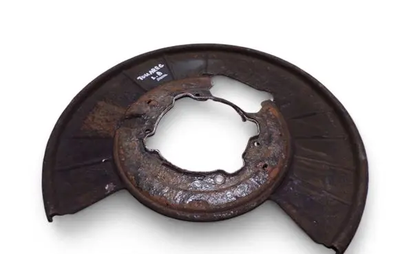 Volkswagen Touareg II Rear brake disc plate dust cover 