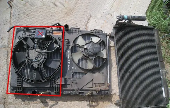 Mitsubishi Outlander Electric radiator cooling fan MR314772 MR464708 MN153366