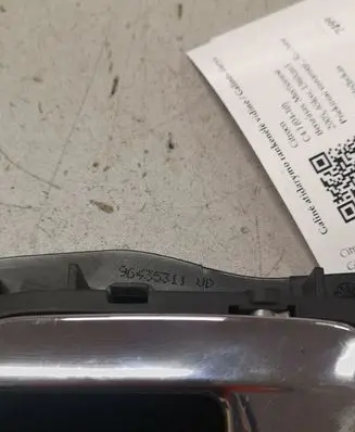 Citroen C4 I Rear door interior handle 96435311