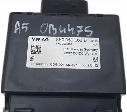 Audi A5 Voltage converter/converter module 8k0959663b