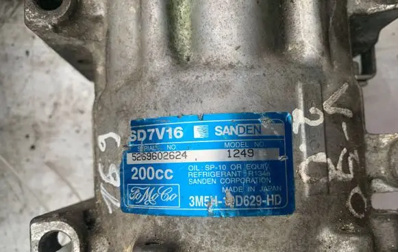 Volvo V50 Air conditioning (A/C) compressor (pump) 3M5H19D629HD SD7V16 5269602624