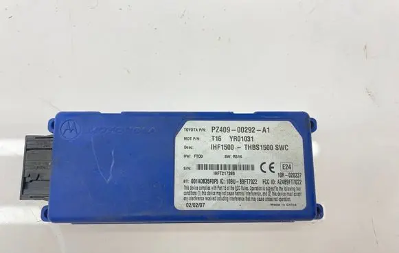Toyota Corolla Verso AR10 Other control units/modules PZ40900292A1 THF1500 YR01031
