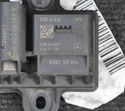 Mercedes-Benz Sprinter W906 Glow plug pre-heat relay