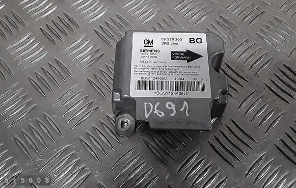 Opel Zafira A Airbag control unit/module 09229303