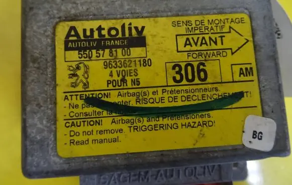 Peugeot 306 Airbag control unit/module 550578100 9633621180