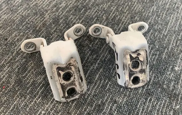 Front door hinge set