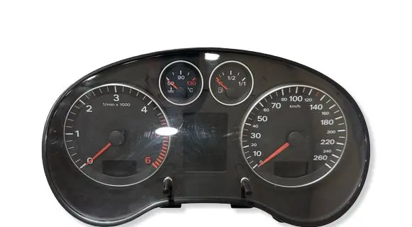 Audi A3 S3 8P Speedometer (instrument cluster) 8P0920931E