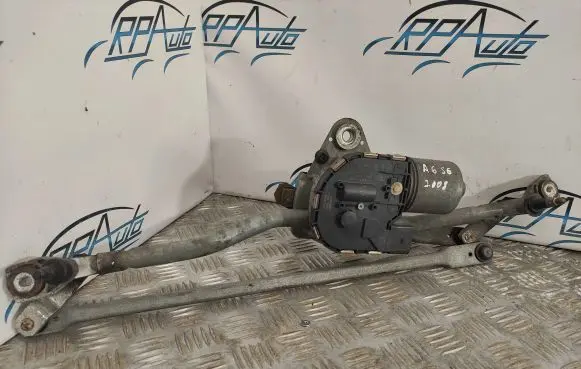 Audi A6 S6 C6 4F Front wiper linkage and motor 4F2955119B 0390241693