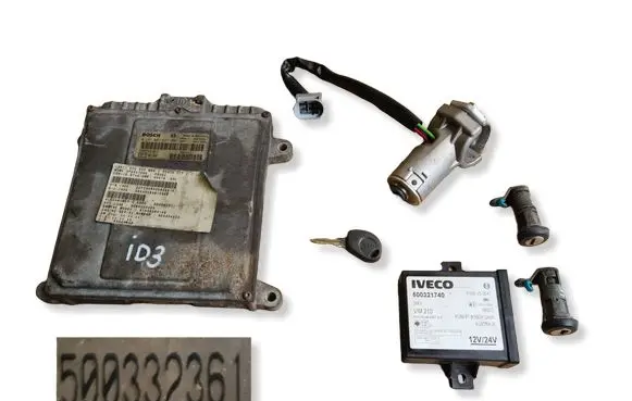 Iveco Daily 3rd gen Engine ECU kit and lock set 0281001537 500332361 0045521