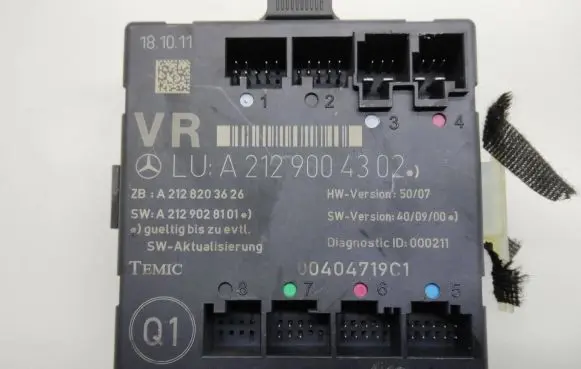 Mercedes-Benz GLK (X204) Door control unit/module A2129004302 A2128203626 A2129028101
