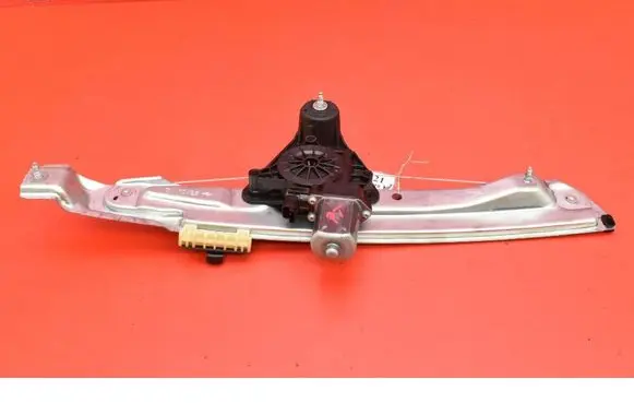 Rear door window regulator with motor