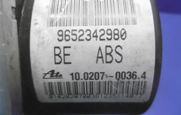 Peugeot 206 ABS Pump 9652342980 10020700364 00700361235