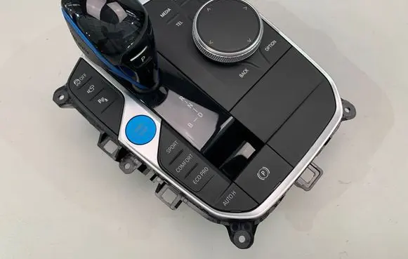 Gear lever shifter trim leather/knob