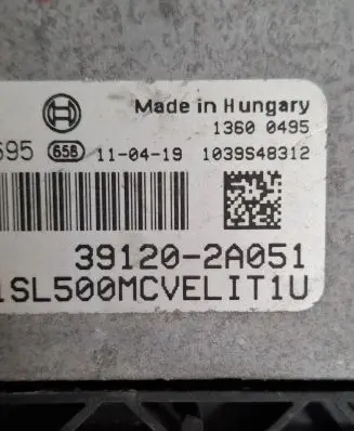 KIA Sportage Engine control unit/module 391202A051 116R1000009