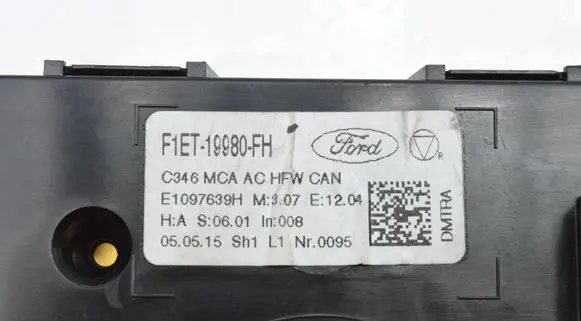 Ford Focus Air conditioner control unit module F1ET19980FH