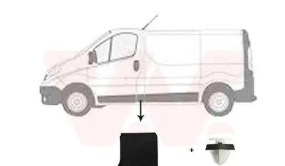 Renault Trafic III (X82) Fuel tank cap trim 93867910 93453657 768196228R