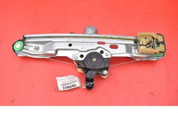 Rear door window regulator with motor