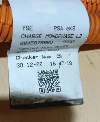 Citroen Berlingo Electric car charge socket 9845879980 9845880580
